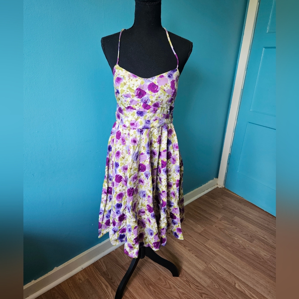 As U wish purple floral dress